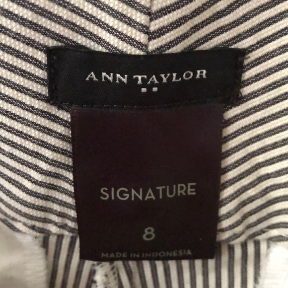 Ann Taylor Ladies size 8 striped cotton capri’s - Picture 5 of 16